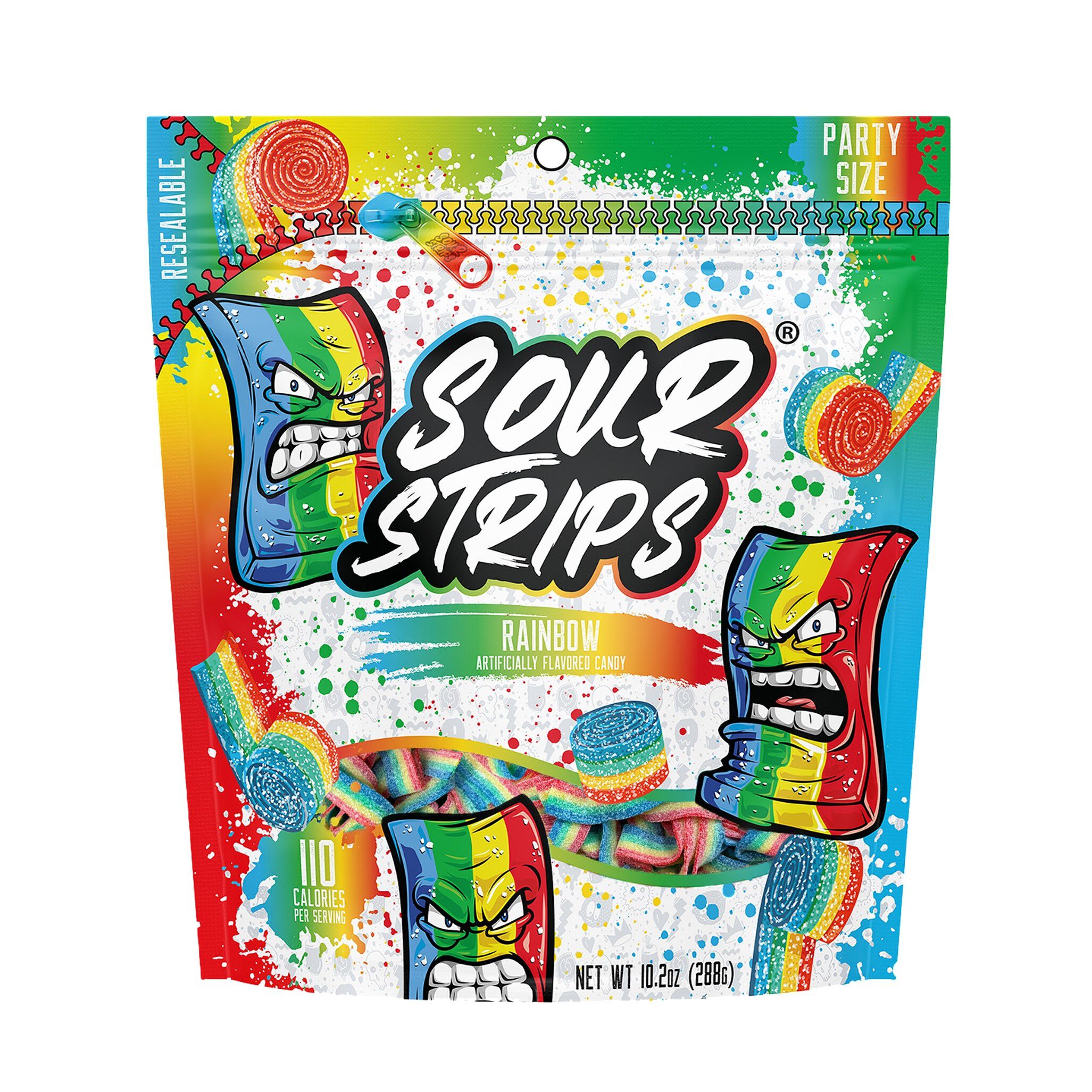 Sour Strips Rainbow Candy Party Bag, 10.2oz - THE HERSHEY COMPANY