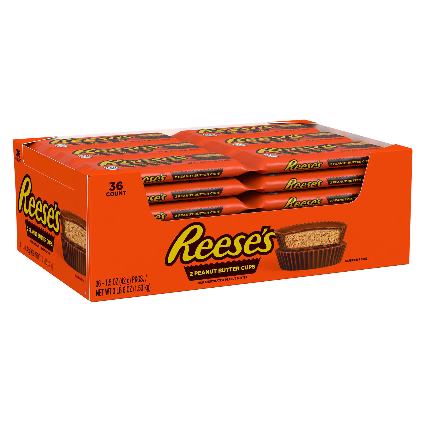 REESE’S Milk Chocolate Peanut Butter Cups, 1.5 oz (36 Count) - THE HERSHEY COMPANY